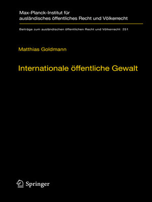 cover image of Internationale öffentliche Gewalt